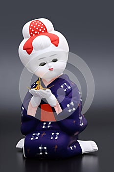 Traditional Japanese Hakata girl doll