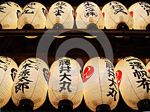 Traditional Japanese lanterns