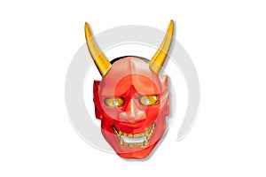 Traditional Japanese red devil mask Kabuki Mask