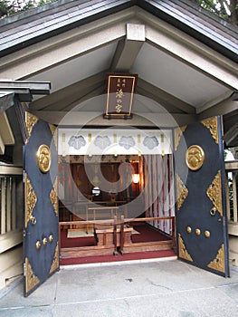 Traditional Japanese shrine in Tokyo