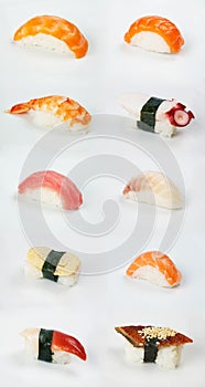 Traditional japanese sushi