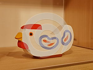 Traditional Japanese toy chicken hen