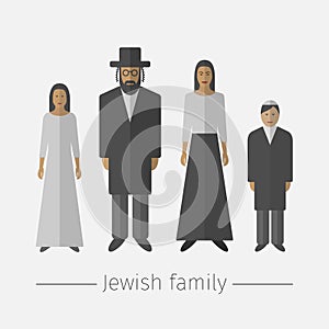 Traditional jewish family