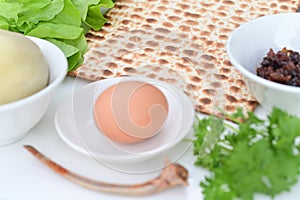 Traditional Jewish Passover Seder Plate