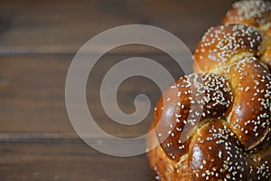 Traditional Jewish sweet Challah bread