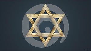 The Traditional Jewish Symbol: Star of David, also known as Magen David. Concept Religious Symbol,