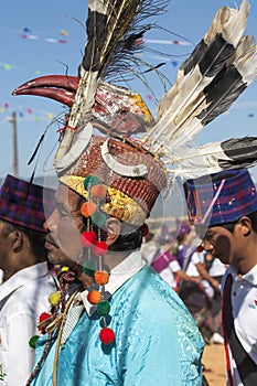 Traditional Jingpo Man at Dance