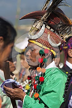 Traditional Jingpo Man at Dance
