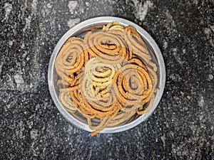 Traditional Karnataka snacks Chakali,murukku, Tea Time Snack Chakli, Chakali, Murukku, Muruku, Murkoo, Chakri, Chakli