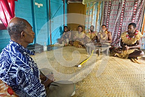 Traditional Kava Ceremony in Fiji