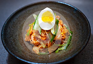 Traditional Korean food Bibim guksu