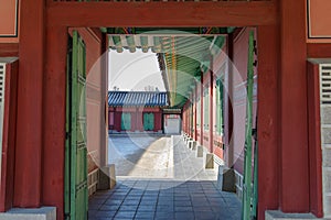 Traditional Korean house yard