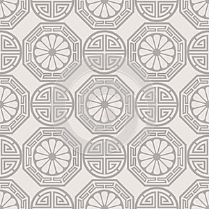 Traditional korean, japanese, chinese seamless pattern design