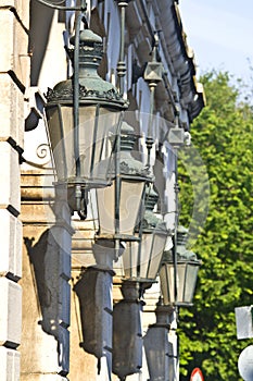 Traditional lampposts in Greece