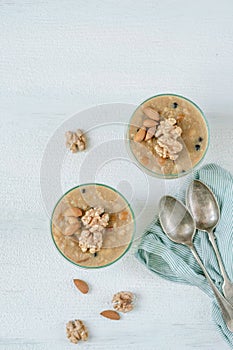 Traditional local dessert known as asure in Turkish, republic of Turkey