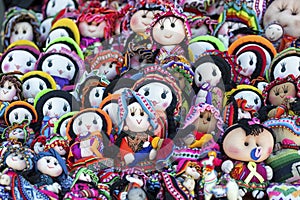 The traditional local Sunday market of Tarabuco, Bolivia