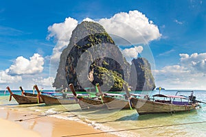 Ao Phra Nang Beach, Krabi, Thailand photo