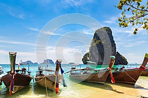 Ao Phra Nang Beach, Krabi, Thailand photo