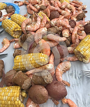 Traditional Low Country Shrimp Boil