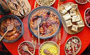 Traditional macedonian and balkans food