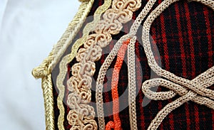 Traditional macedonian costume, details