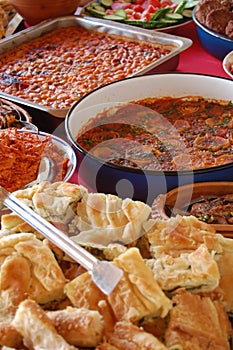 Traditional macedonian food tavche garvche