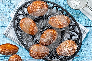 Traditional Madeleines cakes