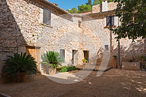 Traditional Majorcan inner patio.