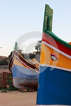 Traditional maltese fishing boat
