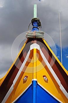 Traditional Maltese fishing boat