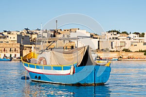 Traditional Maltese fishing boat - Luzzu