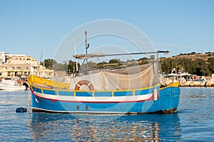 Traditional Maltese fishing boat - Luzzu