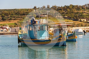 Traditional Maltese fishing boat - Luzzu