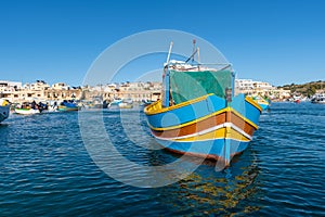 Traditional Maltese fishing boat - Luzzu