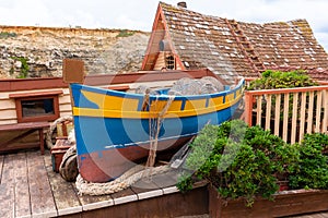 Traditional Maltese fishing boat - Popeye Village, Malta