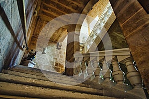 Traditional Maltese staircase in an old palazzo
