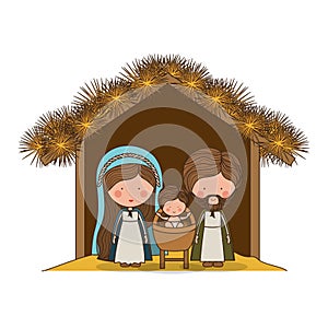 Traditional manger scene