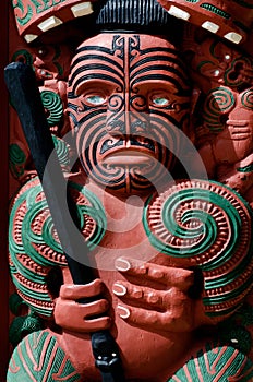 Traditional Maori Toi whakairo art carving