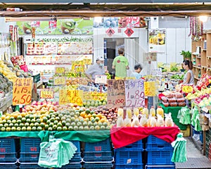 Traditional market in New Taipei City