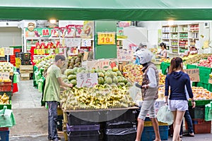 Traditional market in New Taipei City