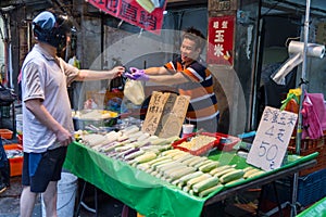 Traditional market in New Taipei City