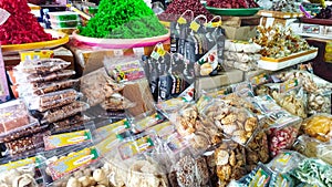 Traditional market in Slawi, Tegal, Central Java.