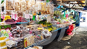 Traditional market in Slawi, Tegal, Central Java.
