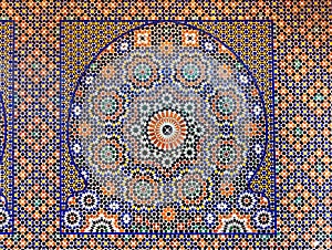 Traditional maroccan pattern background