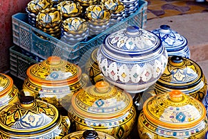 Traditional maroccan pottery