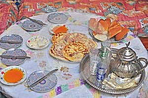 Traditional marrocan breakfast
