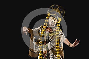 Traditional  Mask Dance, Nani Topeng  Losari  from Sanggar Purwa Kencana Cirebon, West Java - Indonesia.