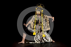 Traditional  Mask Dance, Nani Topeng  Losari  from Sanggar Purwa Kencana Cirebon, West Java - Indonesia.