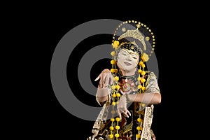 Traditional  Mask Dance, Nani Topeng  Losari  from Sanggar Purwa Kencana Cirebon, West Java - Indonesia.