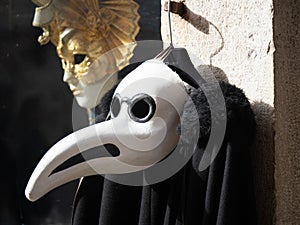 Traditional mask on a souvenir shop in Venice, Italy